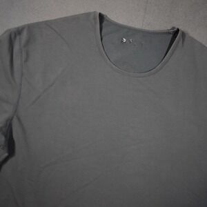 BYLT Mens Large Drop Hem T-Shirt Gray‎ Athletic Premium Basics